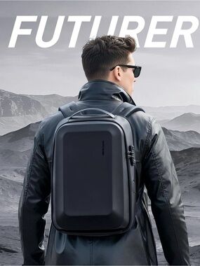 NWT Mark Ryden Men's Hard-Shell Business Travel Backpack Water proof USB Port